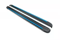 Бокові пороги Maya Blue (2 шт., алюміній) Long/ExtraLong для Mercedes Sprinter W907/W910 2018-2024 рр