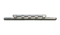 Передній захист ST015 (нерж.) для Opel Vivaro 2001-2015 рр