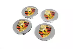 Заглушки у диски 76/71мм сірі (4 шт) для Тюнінг Porsche