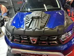 Накладка на капот (ABS) для Renault Duster 2018-2024 рр