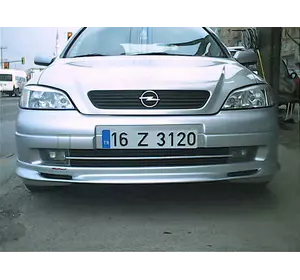 Передня нижня накладка Sedan (під фарбування) для Opel Astra G classic 1998-2012рр