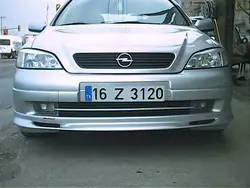 Передня нижня накладка Sedan (під фарбування) для Opel Astra G classic 1998-2012рр