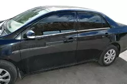 Зовнішня окантовка вікон (4 шт, нерж) OmsaLine - Італійська нержавійка для Toyota Corolla 2007-2013 років