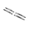 Накладки на ручки (4 шт., нерж.) 1 чіп, Carmos - Турецька сталь для Renault Megane III 2009-2016 рр