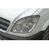 Вії Прямі (чорні, ABS, 2006-2013) чорний глянець для Mercedes Sprinter W906 рр