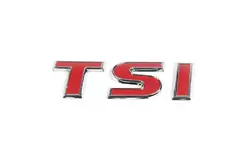 Напис TSI (косою шрифт) Всі червоні для Volkswagen Tiguan 2007-2016 рр