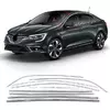 Повна окантовка вікон (Sedan, 12 шт., нерж.) OmsaLine - Італійська нержавійка для Renault Megane IV 2016-2022 рр
