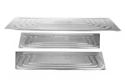Накладки на внутрішні пороги OmsaLine (3 шт, нерж) для Mercedes Vito / V-class W447 2014-2024 рр