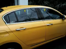 Верхня окантовка вікон (нерж) для Fiat Tipo Cross