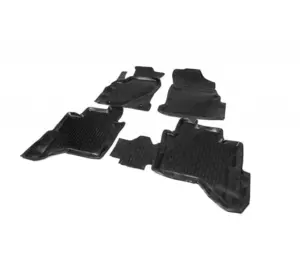 Гумові килимки (4 шт, Niken 3D) для Toyota Hilux 2015-2024 рр
