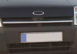 Накладки на решітку радіатора (1 шт., нерж.) Carmos - Турецька сталь для Ford Connect 2002-2006 рр