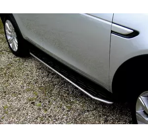 Бокові пороги OEM V1 (2 шт, алюм.) для Land Rover Discovery Sport