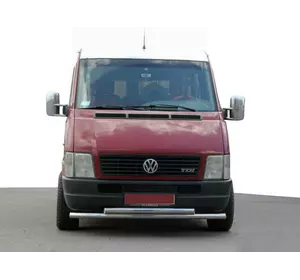 Передній захист ST014 (нерж) для Volkswagen LT 1998-2024 рр