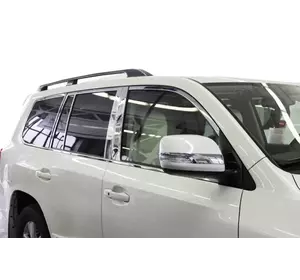 Повна окантовка вікон і на стійки (нерж) для Lexus LX570/450d