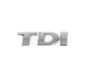 Напис Tdi (косою шрифт) Всі хром для Volkswagen Caddy 2010-2015рр