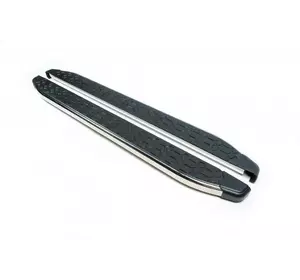 Бокові пороги BlackLine (2 шт, алюміній) для Hyundai Santa Fe 3 2012-2018рр