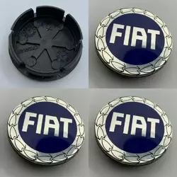 Ковпачки на диски V3 49/42.5 мм сині (4 шт, 46746586) для Тюнінг Fiat
