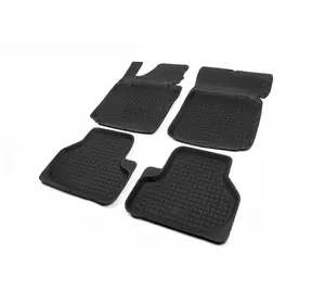 Гумові килимки з бортом (4 шт, Polytep) для Volkswagen Golf 6
