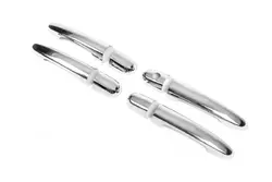 Накладки на ручки (4 шт) Нержавіюча сталь для Kia Sportage 2004-2010 рр