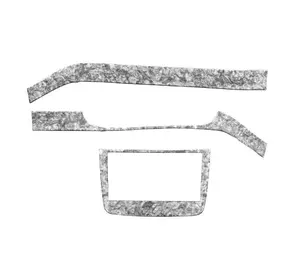 Накладки на панель (Meric, смужки) Титан для Mercedes Vito W639 2004-2015рр