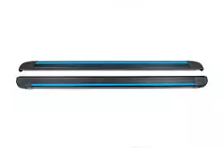Бокові пороги Maya Blue (2 шт., Алюміній) для Toyota Yaris/Yaris Cross 2020-2024 рр
