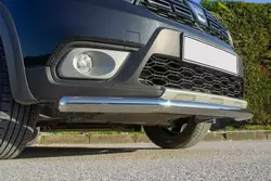 Передній захист Texas (60мм, нерж) для Dacia Sandero 2013-2020 рр