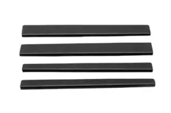 Універсальні накладки на пороги DDU (4 шт, мат) Передні 41*4см, Задні 39*2.5см для Peugeot Partner Tepee 2008-2018рр