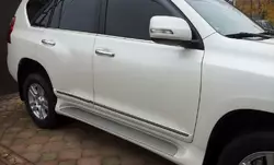 Молдинг дверей (дизайн 2013-2017) Білий колір для Toyota Land Cruiser Prado 150