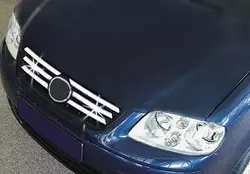 Накладки на решітку (нерж) 2001-2003 для Volkswagen Polo рр