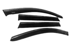 Вітровики з хромом (4 шт, Niken) для Honda CRV 2012-2016 рр