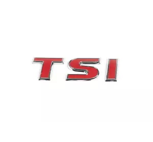 Напис TSI (косою шрифт) Всі червоні для Volkswagen Golf 6