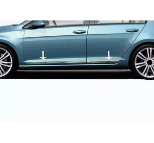 Молдинги дверей (4 шт, нерж) для Volkswagen Tiguan 2007-2016 рр