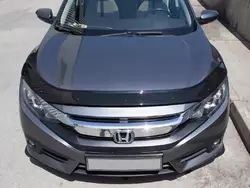 Дефлектор капоту (EuroCap) для Honda Civic Sedan X 2016-2021 рр
