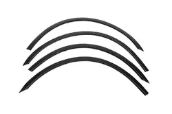 Накладки на арки (4 шт, чорні, ABS-пластик) для Mercedes E-сlass W211 2002-2009 рр