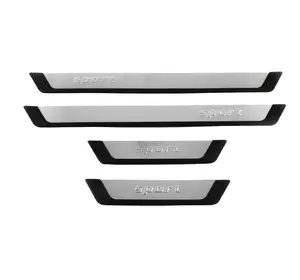 Накладки на пороги дверей Flexill (4 шт) Sport для Ford Custom 2013-2022 рр