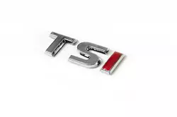 Напис TSI (під оригінал) TS-хром, I-червона для Volkswagen Passat B7 2012-2015рр