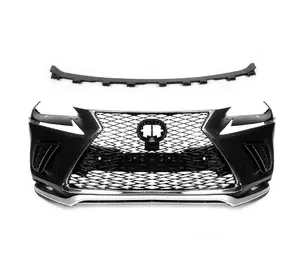 Бампер з решіткою в рестайлінг дизайні для Lexus NX 2014-2021 рр