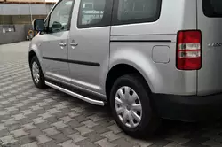 Бокові пороги Fullmond (2 шт., алюм) Максі база для Volkswagen Caddy 2004-2010 рр