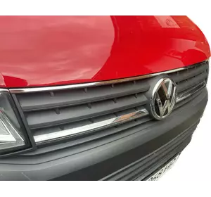 Накладка на верх решітки 2015-2019 (1 шт, нерж) для Volkswagen T6