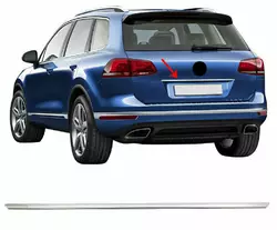 Хром планка над номером OmsaLine (нерж) для Volkswagen Touareg 2018-2024 рр