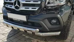 Передній вус Gronder (нерж, 70мм) для Mercedes X class