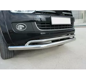Передній вус подвійний Vegas 2010-2016 (нерж) d70/42 мм для Volkswagen Amarok рр
