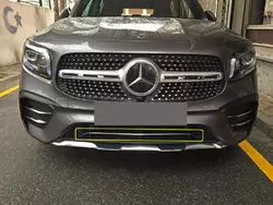 Хром смужка на передній бампер (нерж) для Mercedes GLB X247 2019-2024 рр