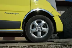 Накладки на колісні арки (4 шт., нержавійка) 2007-2015, передні -2024 задні для Renault Trafic рр