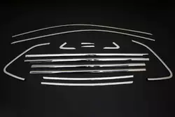 Повна окантовка вікон (14 шт, нерж) для Volkswagen Polo 2017-2024 рр