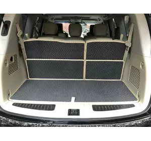 Килимок багажника 5 частин (EVA, чорний) для Nissan Patrol Y62 2010-2024 рр