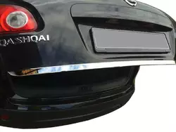 Накладка кромки багажника (нерж.) OmsaLine - Італійська нержавійка для Nissan Qashqai 2007-2010 рр