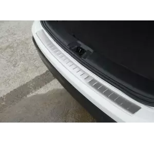 Накладка на задній бампер OmsaLine (2014-2017, нерж) для Nissan Qashqai рр