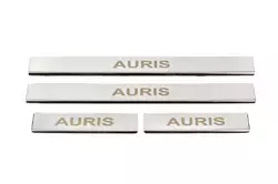 Накладки на пороги (4 шт, нерж) для Toyota Auris 2012-2018 рр