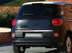 Кромка багажника (нерж.) Carmos - Турецька сталь для Fiat 500/500L